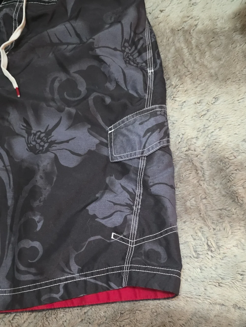 Speedo Men's Black Floral Swim Shorts